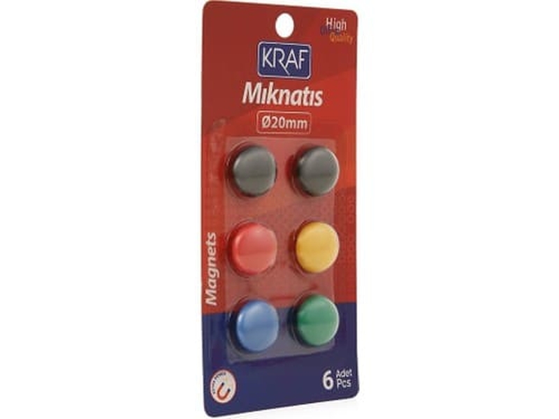 Kraf 502G Mıknatıs 2Cm 6Lı Blisterli