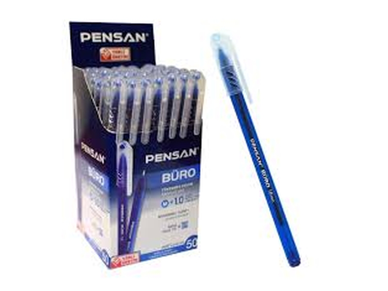 Pensan 2270 Büro Tükenmez Kalem 1Mm Mavi 50Li