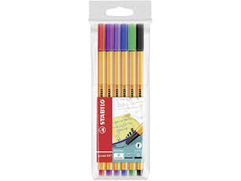 Stabilo  Keçe Uçlu Gliss Kal. 6Lı Blister 88/6