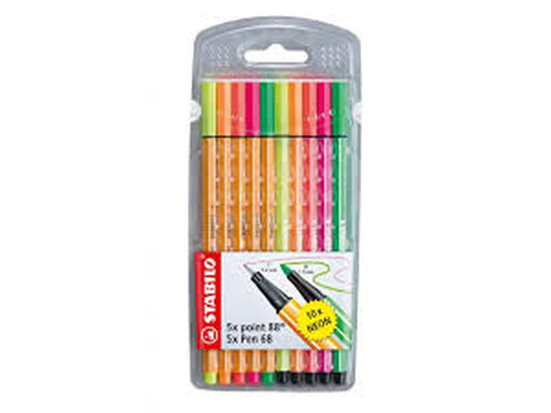 Stabilo 68 Pen Twister Keçe Uçlu Kalem 10 Lu