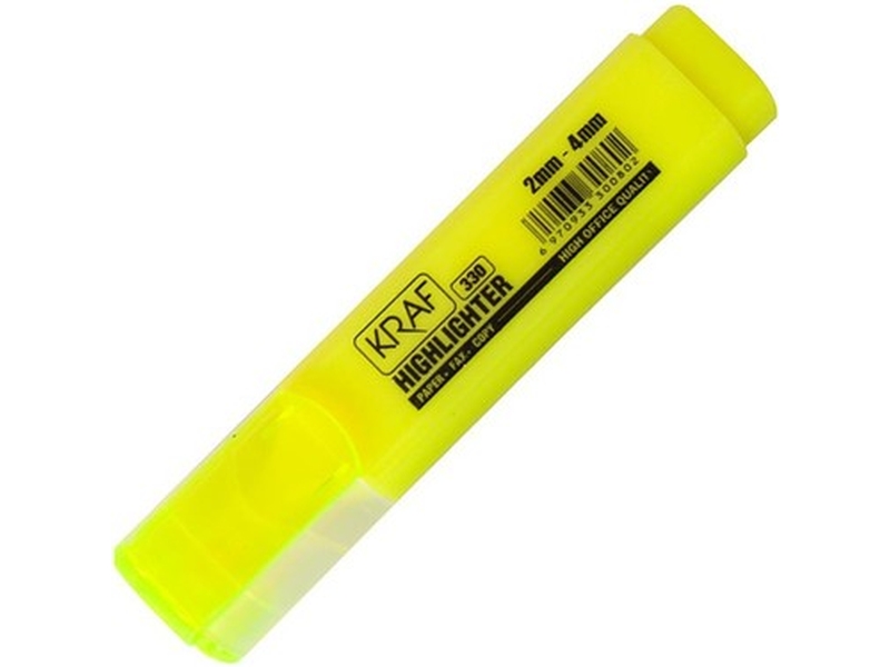 Kraf 330 Fosforlu Kalem Sarı