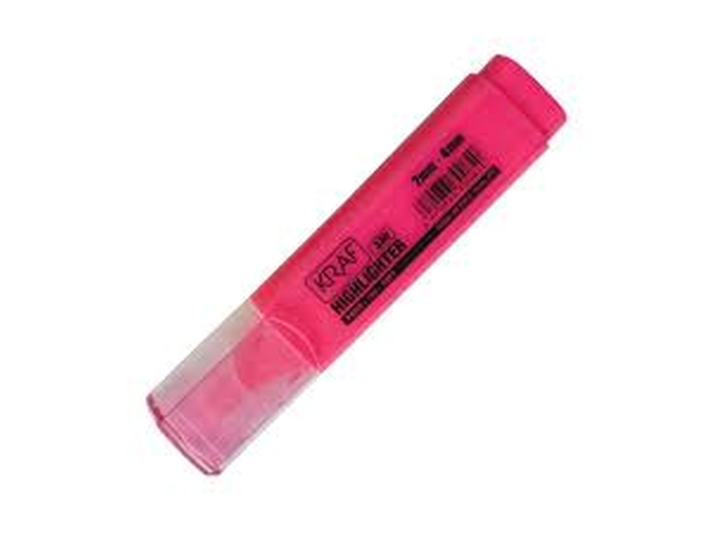 Kraf 330 Fosforlu Kalem Pembe