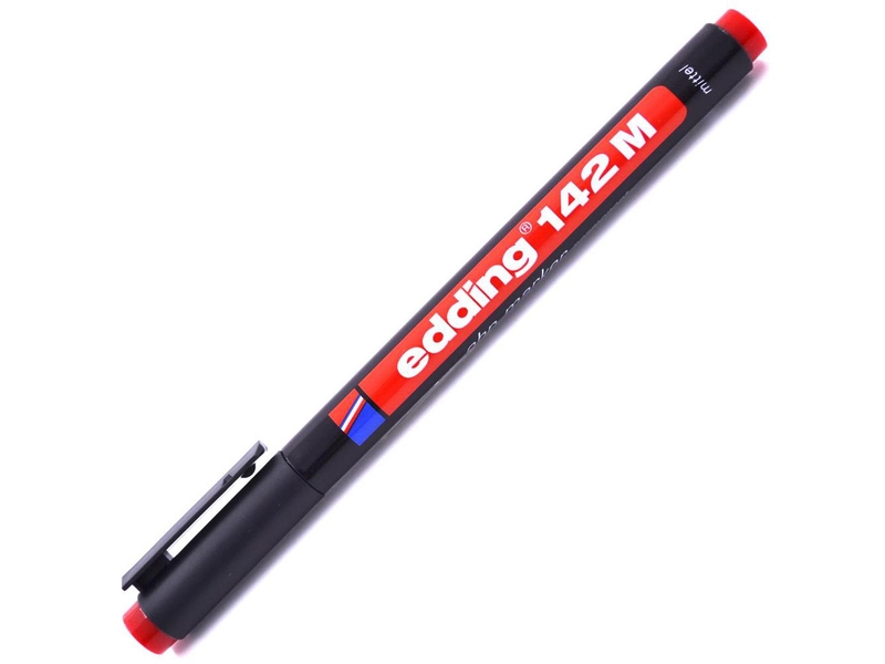 Edding 142M Asetat Kalemi 1.00Mm Kırmızı