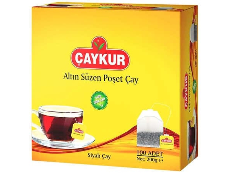 Çaykur Siyah Süzen Bardak Poşet Çay 100’Lü