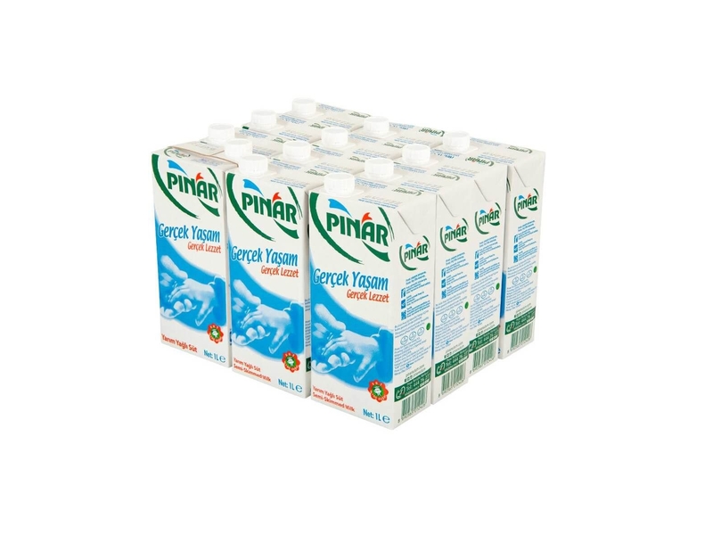 Pınar Yarım Yağlı Süt 1 Lt X 12 Adet