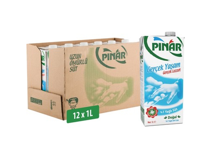 Pınar Tam Yağlı Süt 1 Lt X 12 Adet