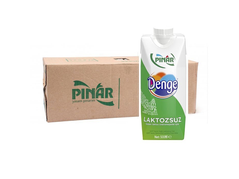 Pınar Laktozsuz Süt 500 Ml X 12 Adet