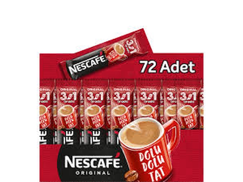 NESCAFE 3 Ü 1 AR.(17,5 GR.*72) (8*) (YENİ) leia