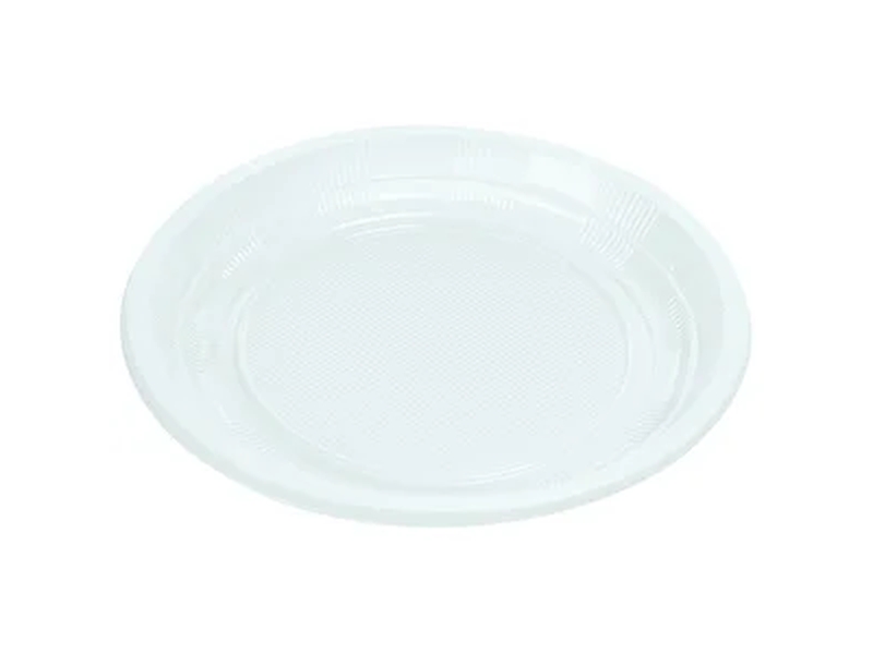 Köpük Tabak Beyaz Ekonomik 19 Cm 100Lü