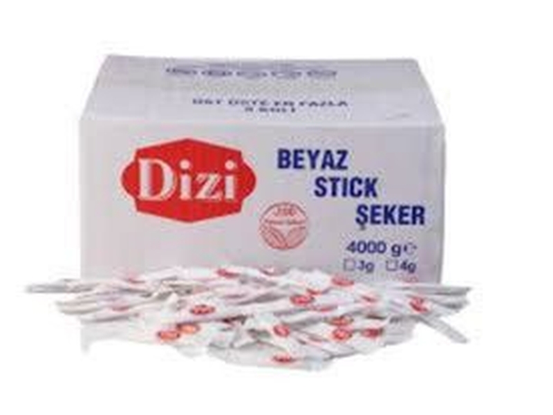 DİZİ STİCK ŞEKER (3 GR) 4000 gr (1350 Adet )