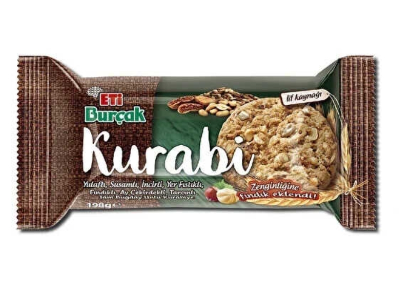 Eti Burçak Kurabi Yulaflı 198gr 12li