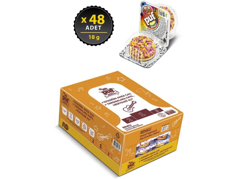 Eti Puf Renkli 18gr 48 li