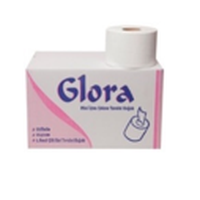 Glora Mini İçten Çekmeli Tuvalet Kağıdı 11.5cm 80 mt 12 Rulo
