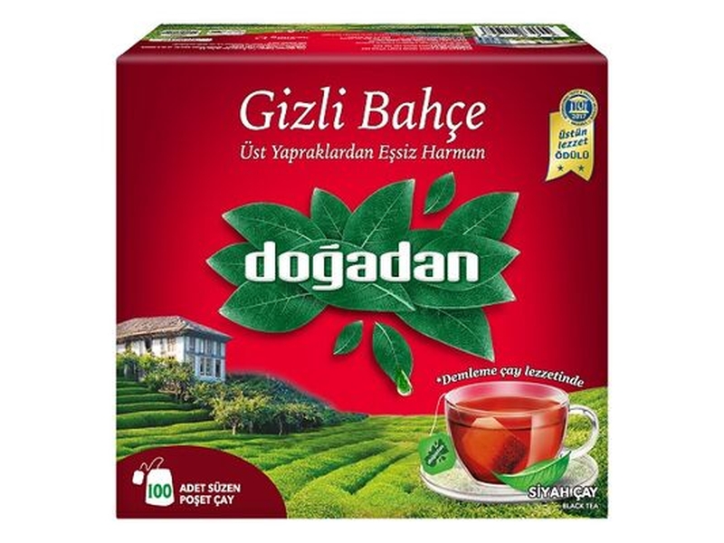 Doğadan Gizli Bahçe Bardak Poşeti 100 Lü 2 GR
