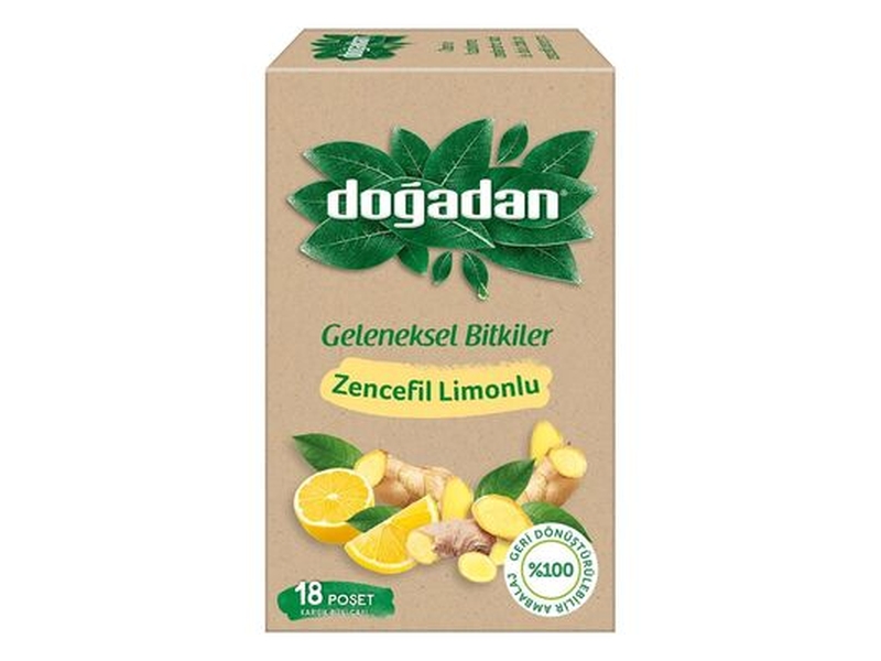 Doğadan Zencefil Limon Kabuklu 18′li