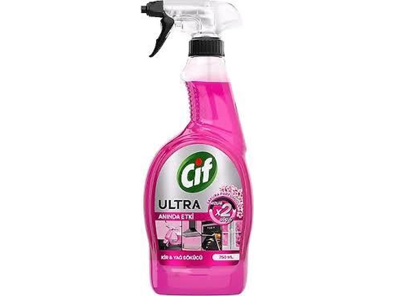 CİF SPREY ULTRA AN.ETKİ.750 ML. KİR VE YAĞ ÇÖZ .UNİ.SAKURA (12*)