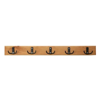 Ahşap Duvar Ve Kapı Askılık Hol Mutfak Banyo Askısı Duvar Askısı 60x8 Cm