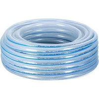 Örgülü Şeffaf Bahçe Hortumu (100 Metre) Dayanıklı 3 Katlı Sağlam Çeşme Su Sulama Yıkama 12.5 Mm 1/2"