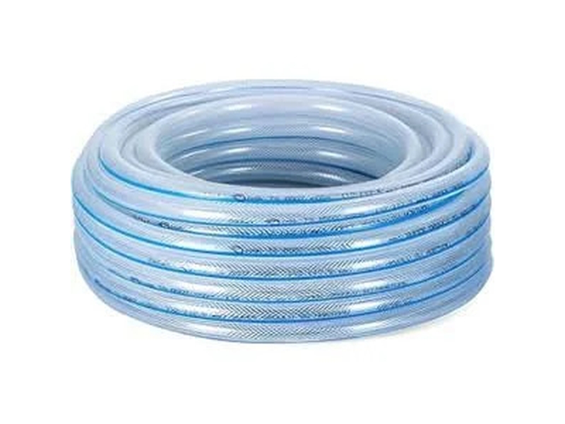 Örgülü Şeffaf Bahçe Hortumu (100 Metre) Dayanıklı 3 Katlı Sağlam Çeşme Su Sulama Yıkama 12.5 Mm 1/2"